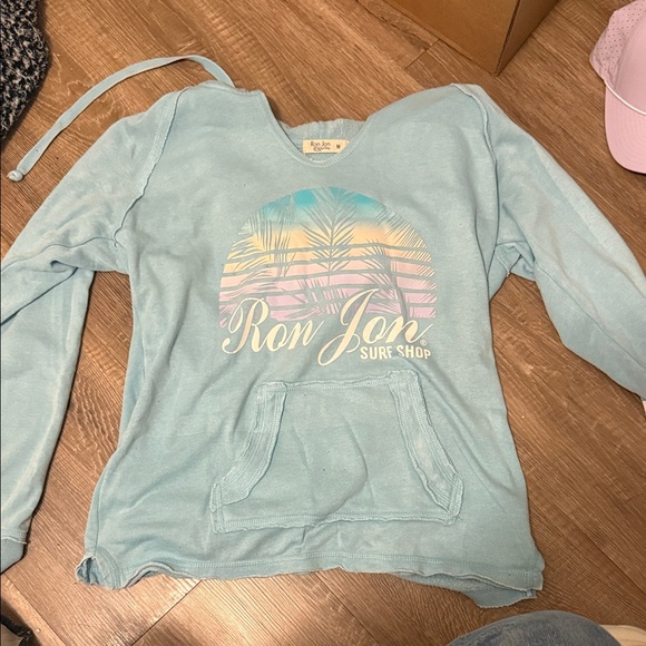 Ron Jon Surf Shop Jackets & Blazers - Light Blue Ron Jon Teddy Jacket